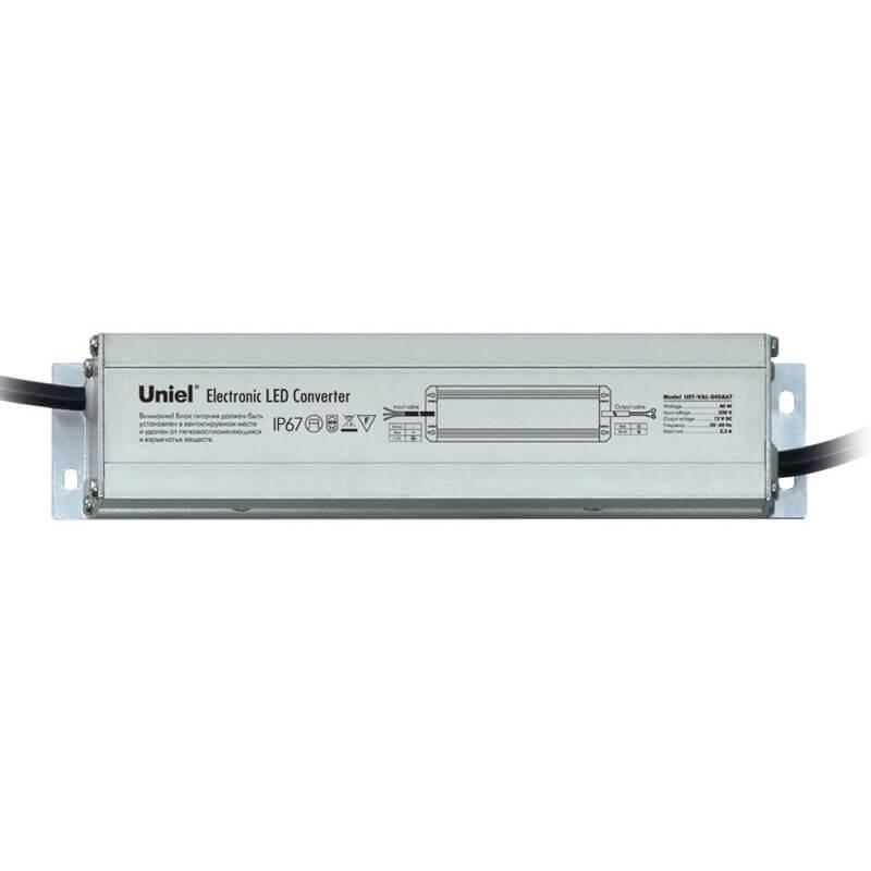Блок питания (06010) Uniel 12V 40W IP67 3,3A UET-VAL-040A67 в Санкт-Петербурге