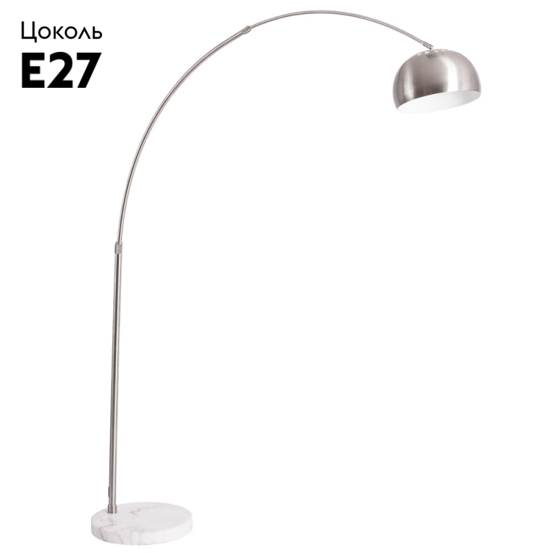 Торшер Arte Lamp Arco A8926PN-1SS в #REGION_NAME_DECLINE_PP#