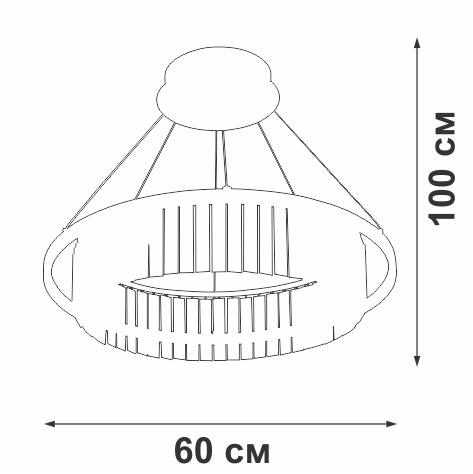 Подвесная люстра Vitaluce V5401-1/1S в Санкт-Петербурге