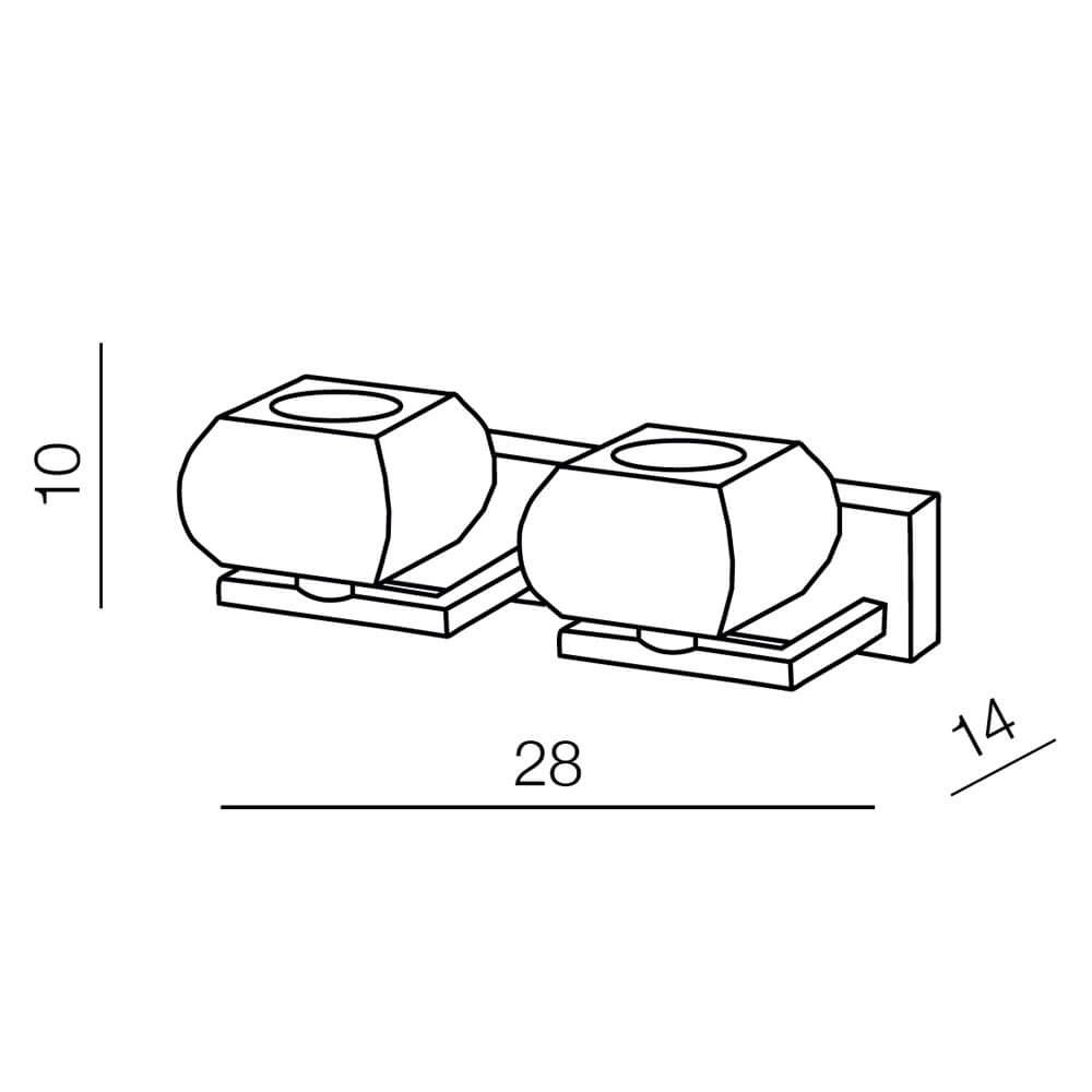 Бра Azzardo Rubic 2 wall AZ0491 в Санкт-Петербурге