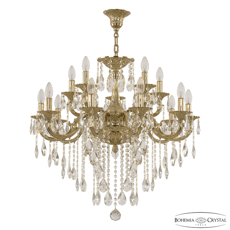 Подвесная люстра Bohemia Ivele Crystal Verona 72199/10+5/250 B G в Санкт-Петербурге
