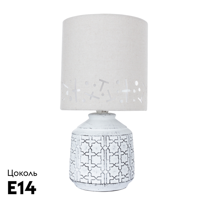 Настольная лампа Arte Lamp Bunda A4007LT-1WH в #REGION_NAME_DECLINE_PP#