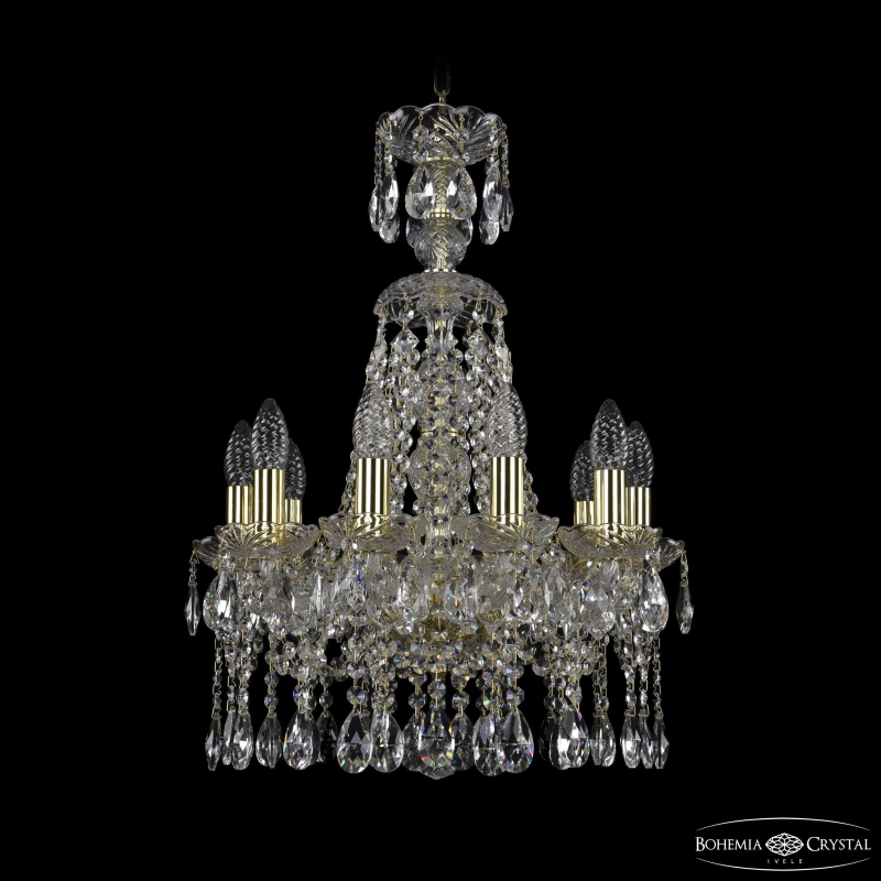 Подвесная люстра Bohemia Ivele Crystal 1413/10/141/XL-60 G в Санкт-Петербурге