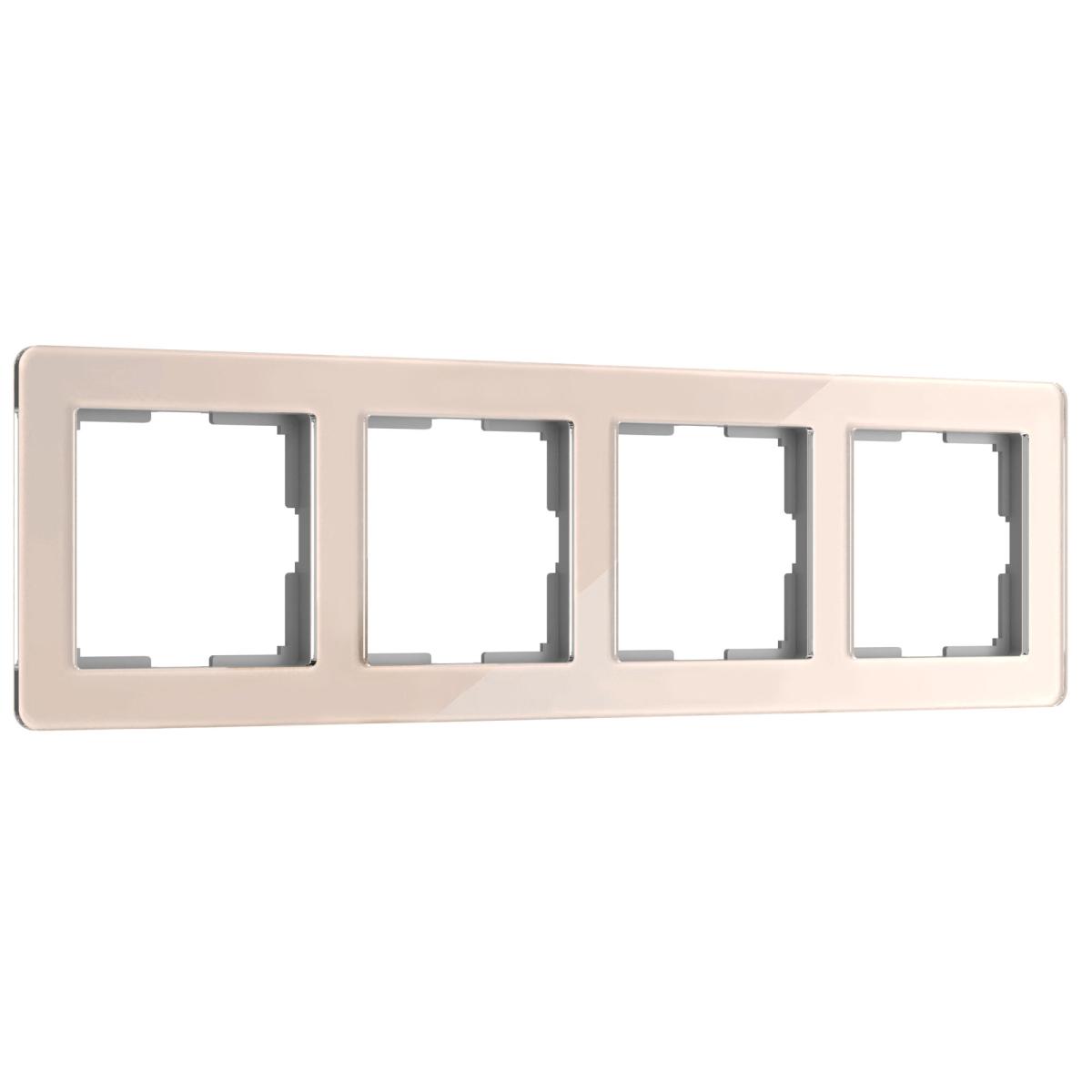 Рамка на 4 поста Werkel Acrylic айвори 4690389190551 W0042743 a062134 в Санкт-Петербурге