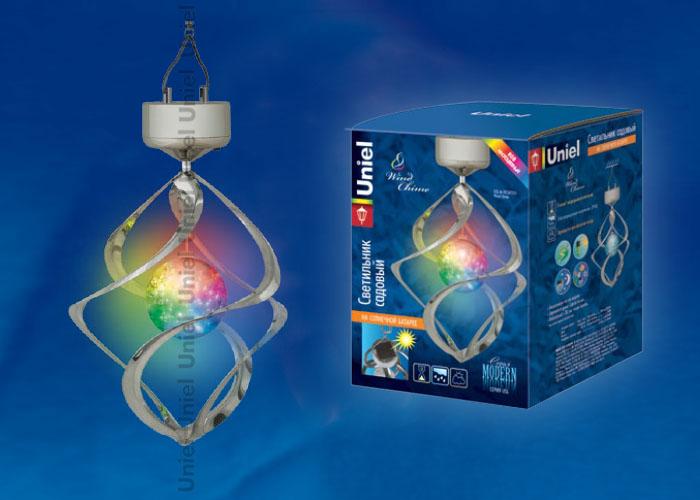 Подвесной светильник на солнечных батареях (07281) Uniel Modern USL-M-107/MT265 Wind Chime в Санкт-Петербурге