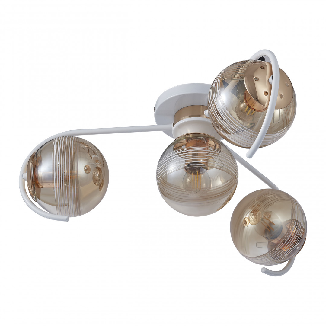 Потолочная люстра Arte Milano Amalfi 326208/3+1 WH+FG в #REGION_NAME_DECLINE_PP#