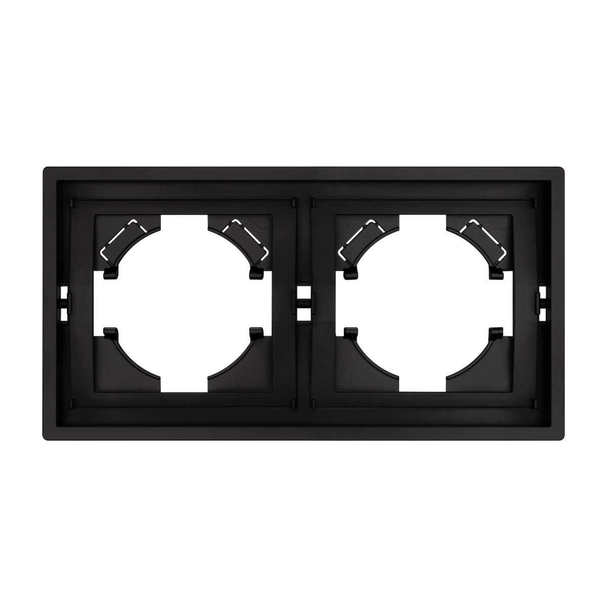 Рамка пластиковая на 2 поста Arlight FRM-TENDO-PL-2-BK 053840 в Санкт-Петербурге