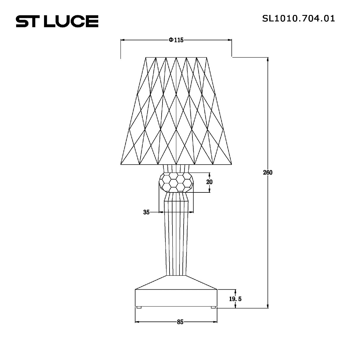 Настольная лампа ST Luce Sparkle SL1010.704.01 в Санкт-Петербурге