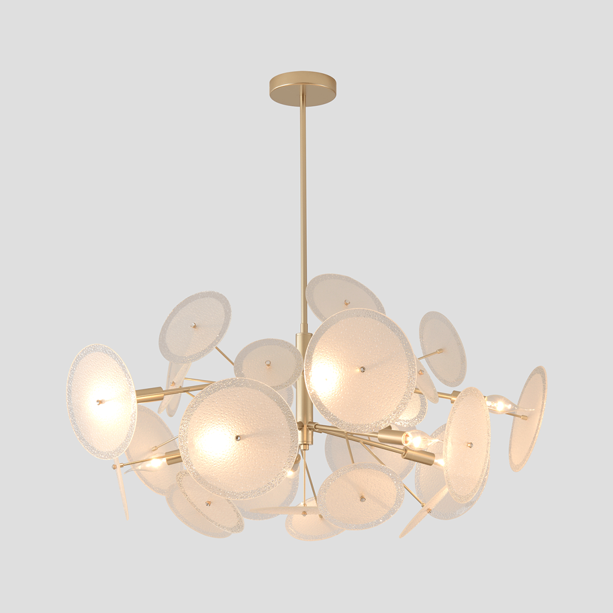 Люстра на штанге Crystal Lux DANDELION SP10 GOLD в #REGION_NAME_DECLINE_PP#