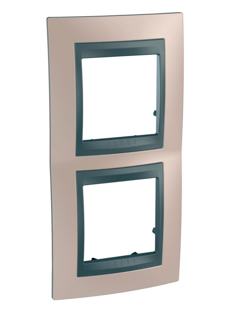 Рамка 2-постовая вертикальная Schneider Electric Unica Top MGU66.004V.296 в Санкт-Петербурге