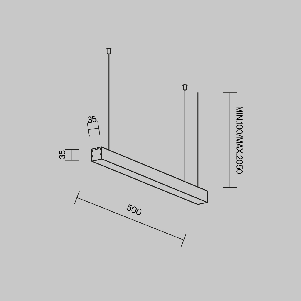 Линейный подвесной светильник Maytoni Technical LL312010 в #REGION_NAME_DECLINE_PP#
