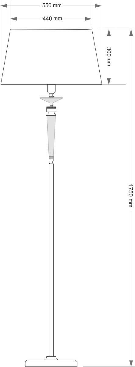 Торшер Kutek Zola ZOL-LS-1(BN/A) в #REGION_NAME_DECLINE_PP#