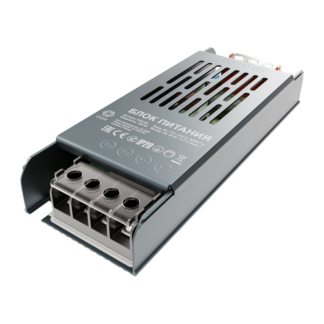 Блок питания Apeyron 24В, 100Вт, 175-240В, 4,2А, IP20 PS3-59 в #REGION_NAME_DECLINE_PP#