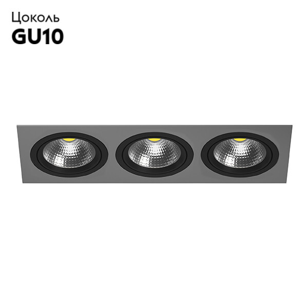 Встраиваемый светильник Lightstar INTERO 111 i839070707 (217839+217907+217907+217907) в Санкт-Петербурге