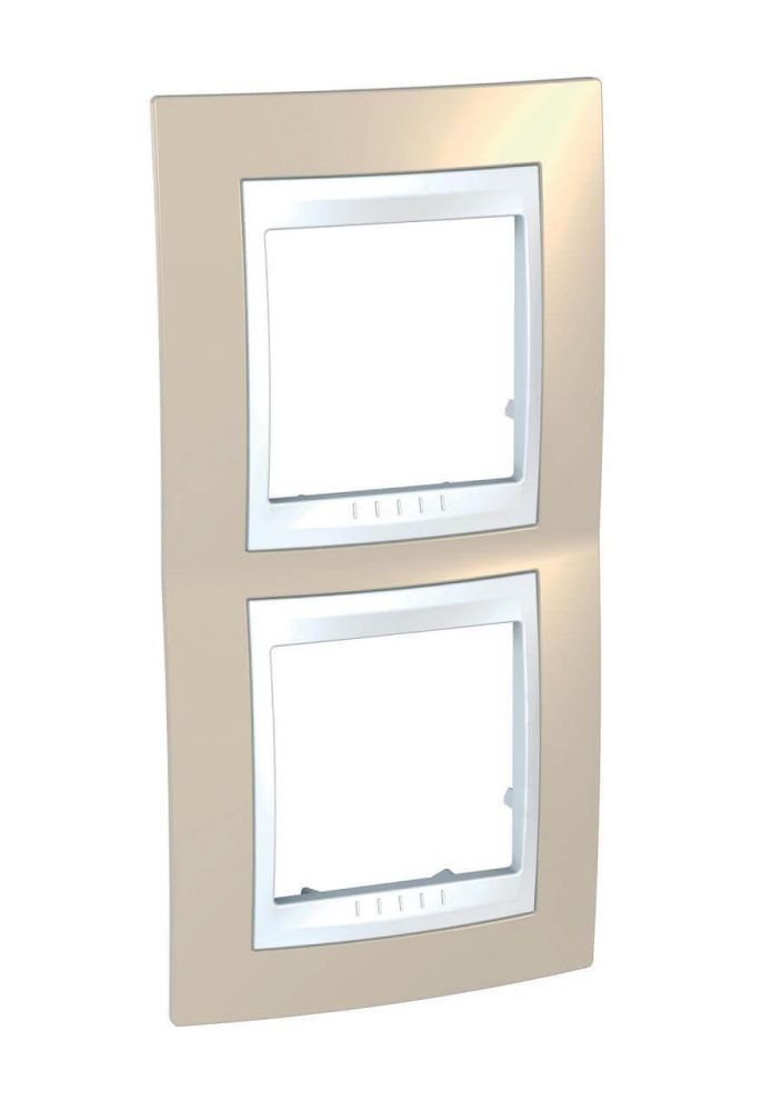 Рамка 2-постовая вертикальная Schneider Electric Unica Хамелеон MGU6.004V.867 в Санкт-Петербурге