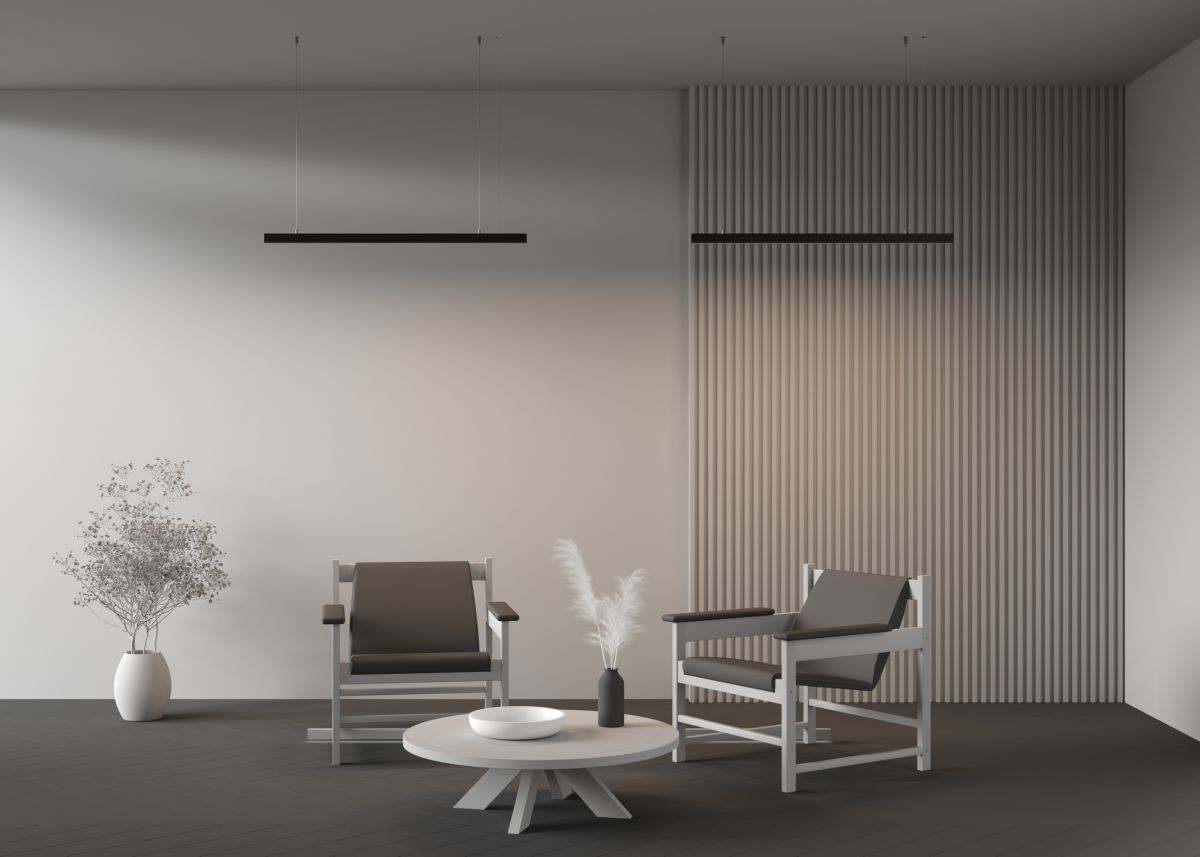 Линейный подвесной светильник Maytoni Technical 4000K 35x35 (Черный, 1 м) LL312012 в Санкт-Петербурге