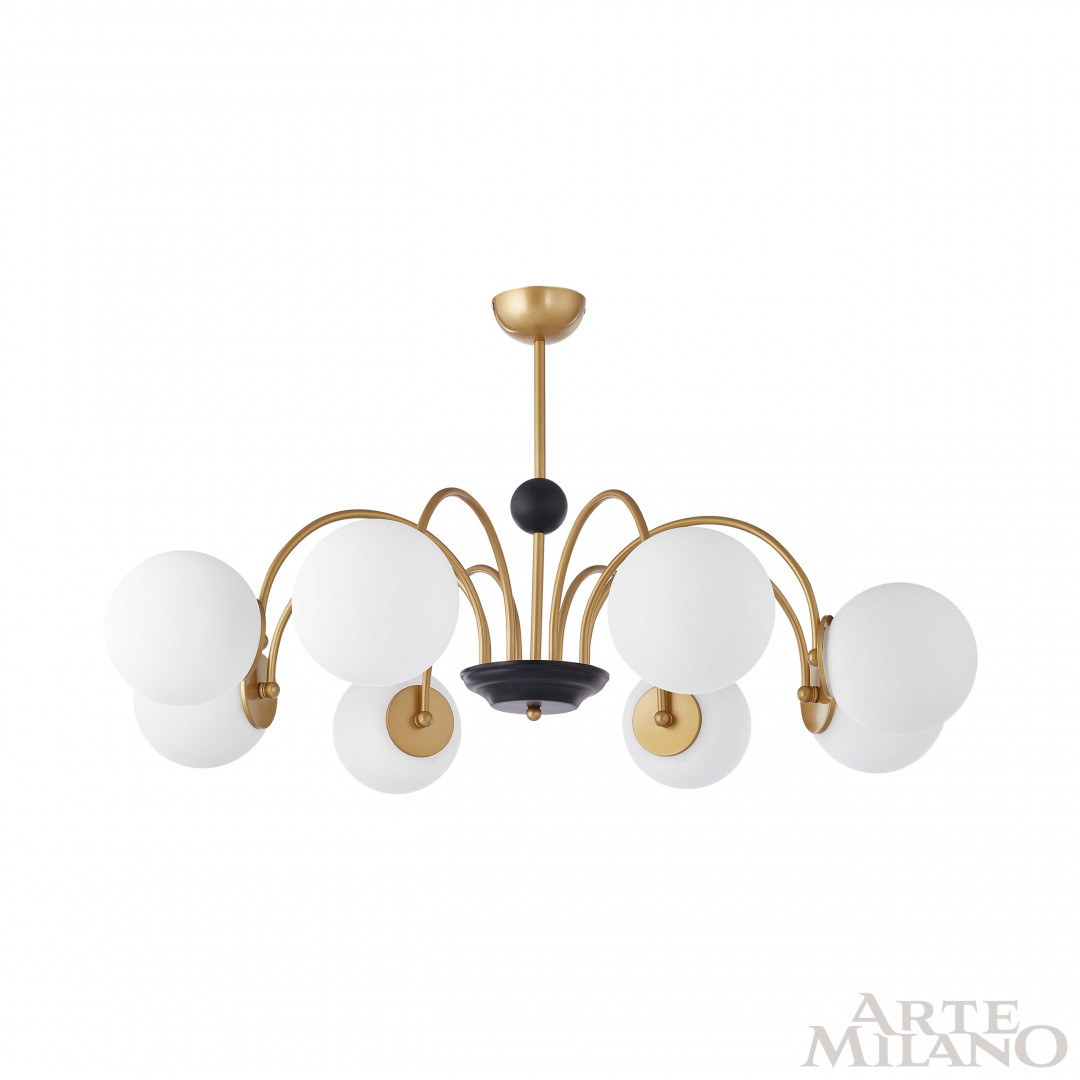 Люстра на штанге Arte Milano Napoli 312066/D940/8 BS/BK в Санкт-Петербурге