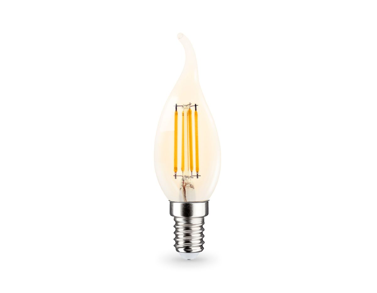 Филаментная светодиодная лампа Ambrella Light Bulbing E14 15W 2700K свеча на ветру 351523 в Санкт-Петербурге