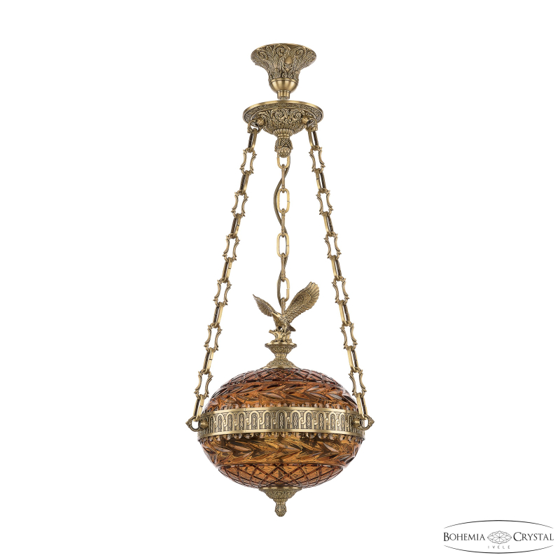 Подвесной светильник Bohemia Ivele Crystal 71000P/30 FP Amber/M-1F FE1M в Санкт-Петербурге
