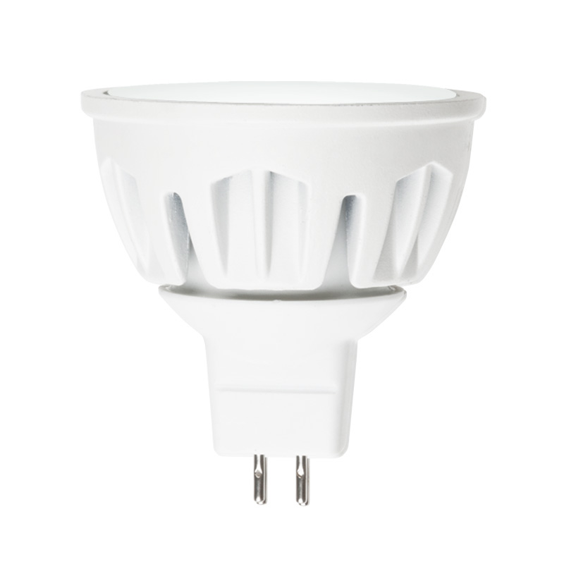 Лампа светодиодная (08147) Uniel GU5.3 7W 3000K JCDR матовая LED-JCDR-7W/WW/GU5.3/FR ALM01WH в Санкт-Петербурге