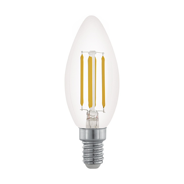 Лампа светодиодная филаментная диммируемая Eglo E14 3,5W 2700К прозрачная 11704 в Санкт-Петербурге