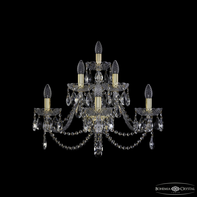 Бра Bohemia Ivele Crystal 1406B/3+2+1/240/XL G в Санкт-Петербурге