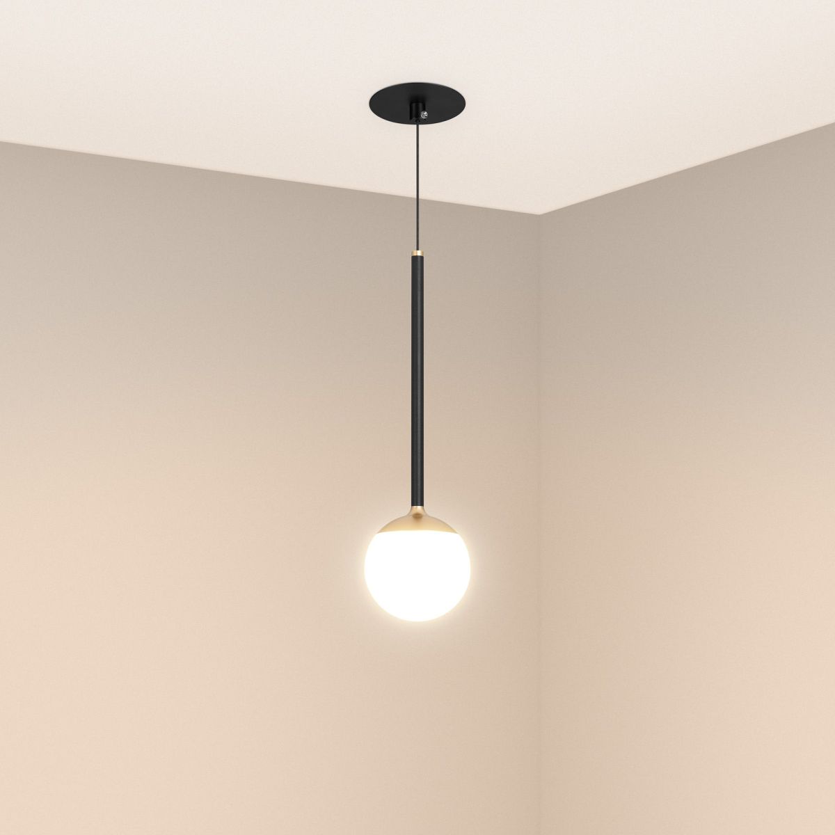Подвесной светильник Arlight SP-BEADS-HANG-BUILT-T-R100-8W Warm3000 (BK-GD, 180 deg, 230V) 056420 в Санкт-Петербурге