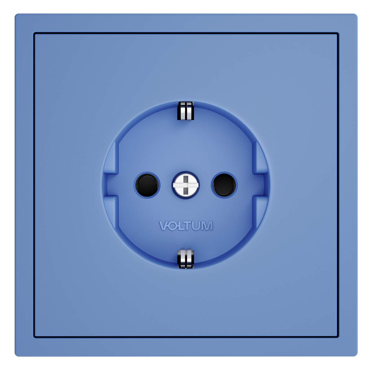 Накладка для розетки с заземлением и защитными шторками Voltum S70 (деним) VLS000715 в Санкт-Петербурге