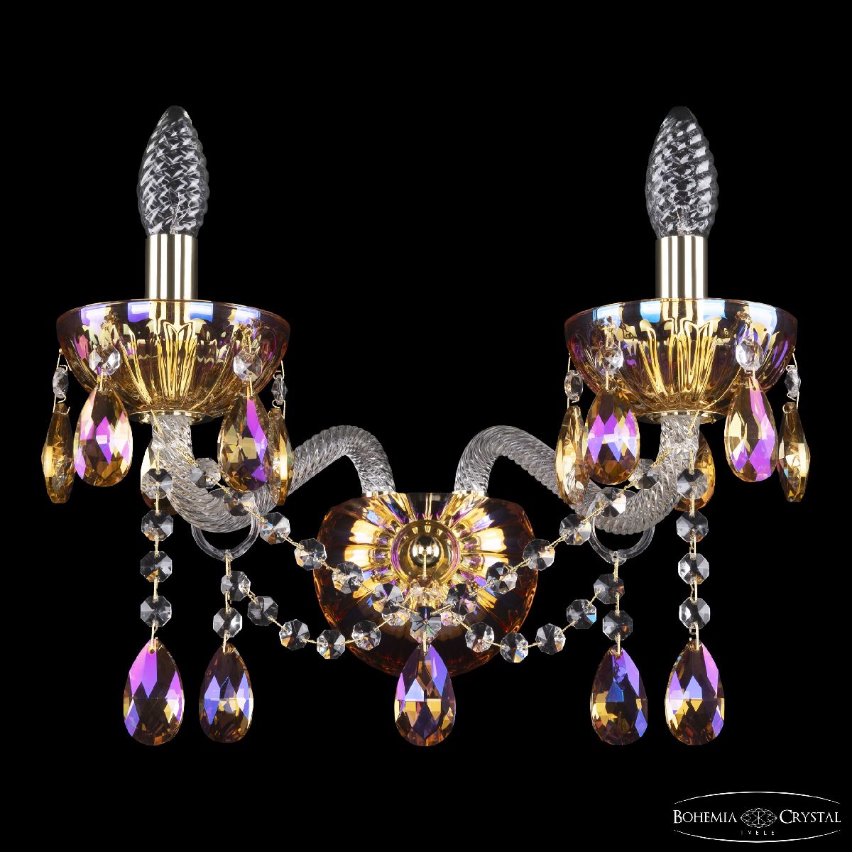 Бра Bohemia Ivele Crystal 5413B/2/165 G Shampan/M-1H K777 в Санкт-Петербурге