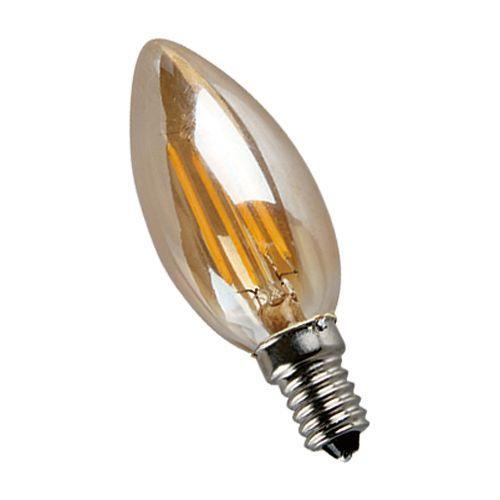 Лампа светодиодная филаментная Elvan E14 5W 4000K свеча золотая E14-5W-4000K-GD-candle в Санкт-Петербурге