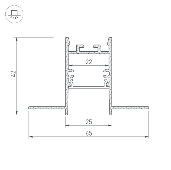 Профиль Arlight SL-Comfort22-Fantom-2000 Anod 033275 в Санкт-Петербурге