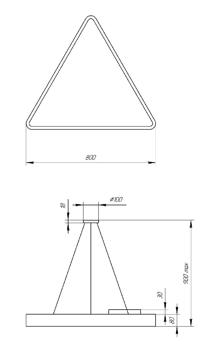 Подвесной светодиодный cветильник Geometria ЭРА Delta SPO-152-B-40K-048 Б0050577 в Санкт-Петербурге