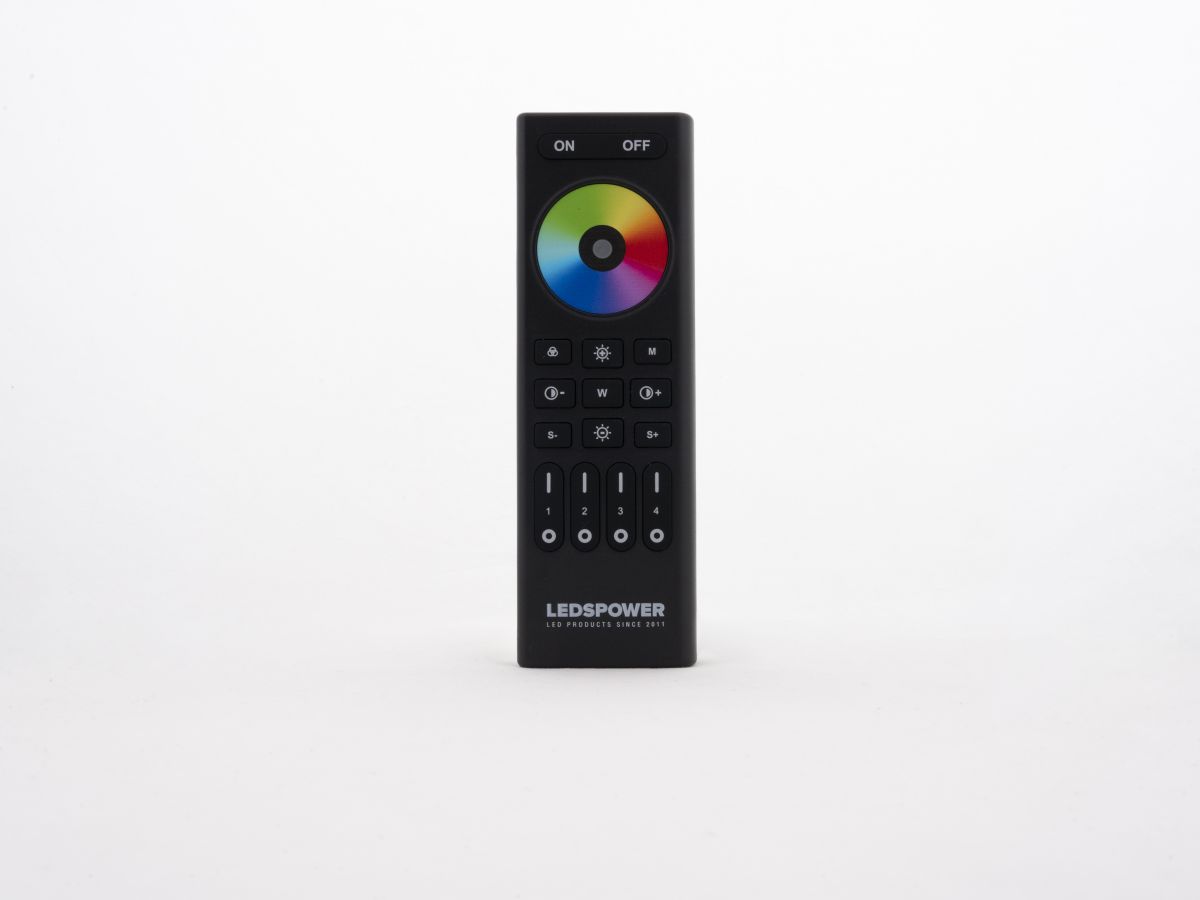Пульт LEDS POWER RGB/RGBW/RGBCCT на 4 зоны RC03RFB черный 006550 в Санкт-Петербурге