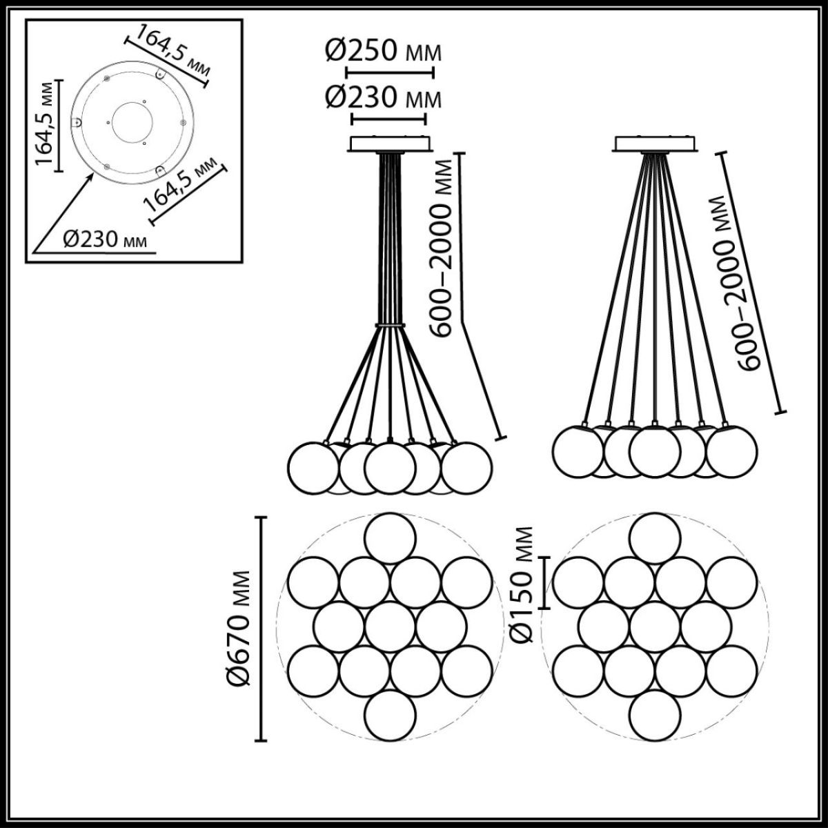 Подвесной светильник Odeon Light Midcent Magia 7109/13 в Санкт-Петербурге