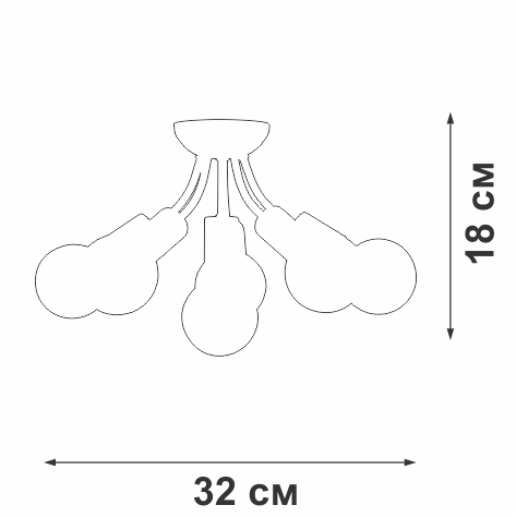 Потолочная люстра Vitaluce V3927-1/6PL в Санкт-Петербурге