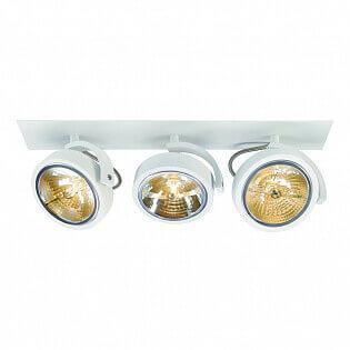 Встраиваемый спот SLV KALU RECESSED 3 QRB111 3х50Вт текстурный белый 113421 в Санкт-Петербурге