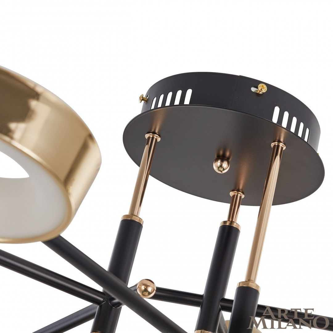 Потолочный светильник Arte Milano Ferrara 273299/6 BK/GD в #REGION_NAME_DECLINE_PP#