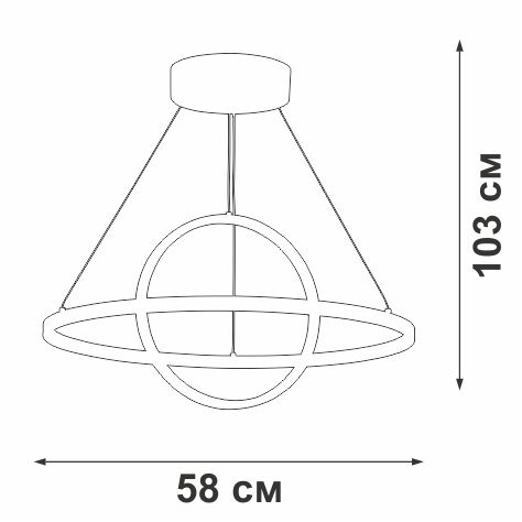 Подвесной светодиодный светильник Vitaluce V4676-0/2S в Санкт-Петербурге