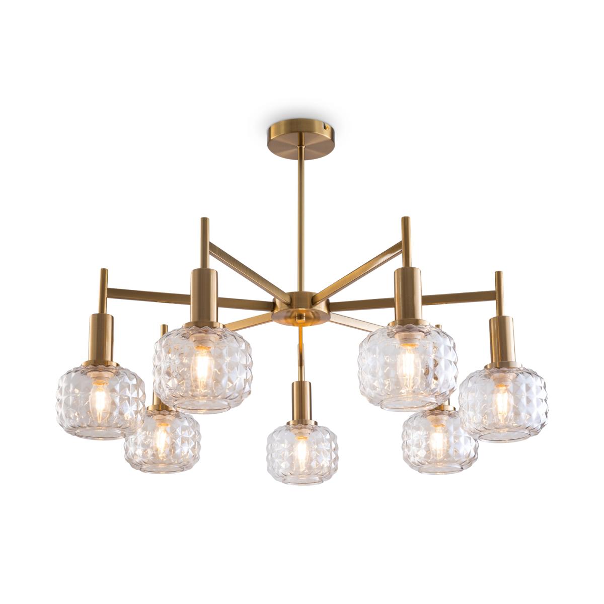 Люстра на штанге Freya Fero FR5366CL-07BS в #REGION_NAME_DECLINE_PP#