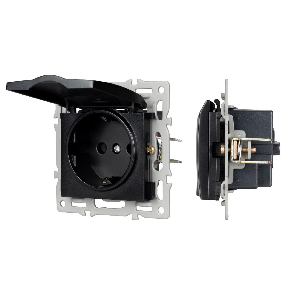 Механизм розетки влагозащищенный Arlight SCT-MCP-PL-BK (250V, 16A) 043746 в Санкт-Петербурге