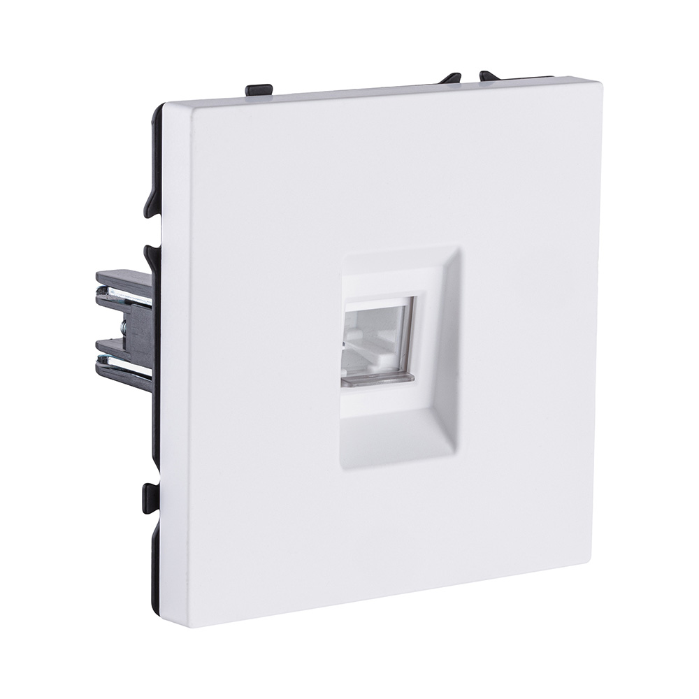 Розетка телефонная RJ11, белый матовый Kollinger Eclipse EC-019WH в #REGION_NAME_DECLINE_PP#