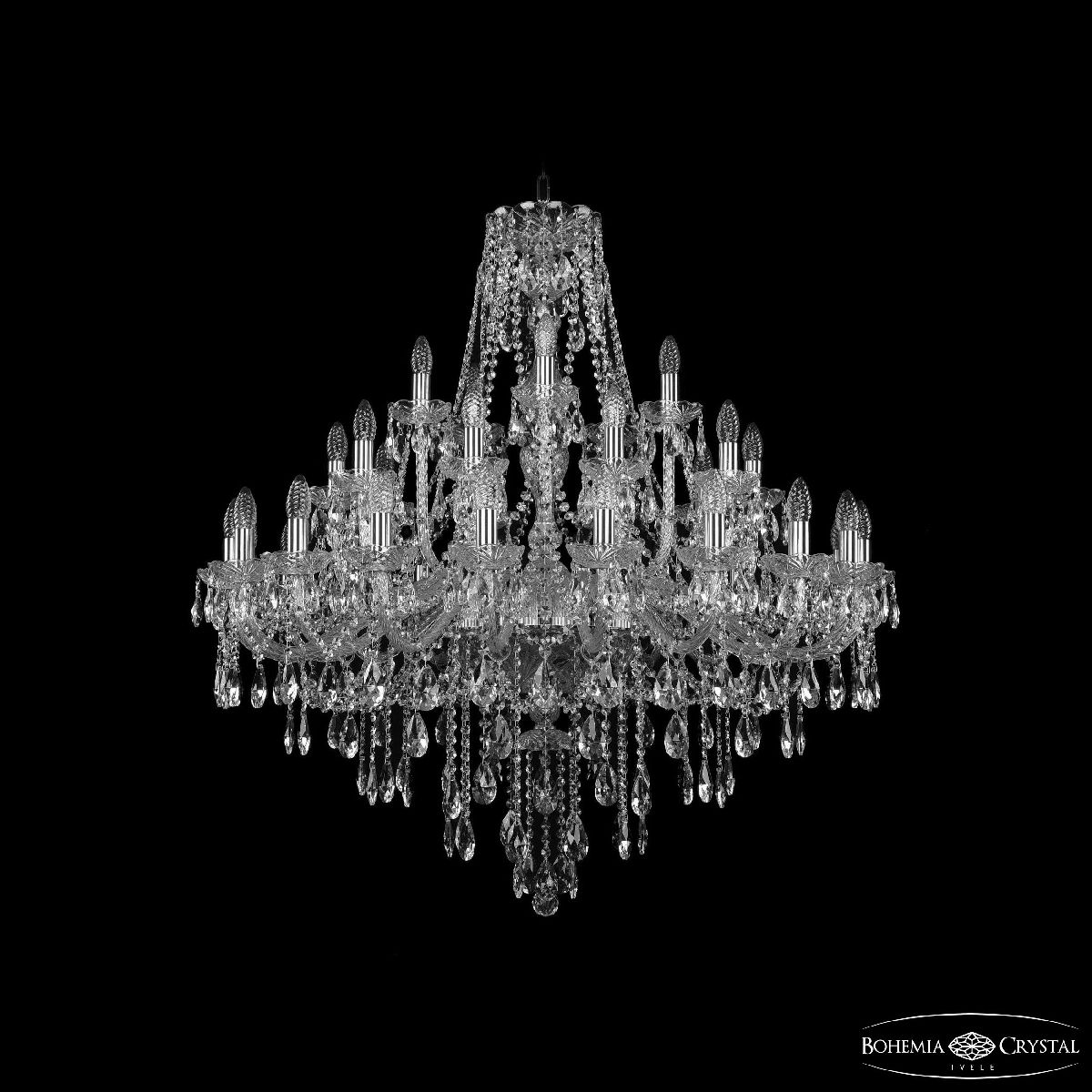 Подвесная люстра Bohemia Ivele Crystal 1415/20+10+5/360 Ni в Санкт-Петербурге
