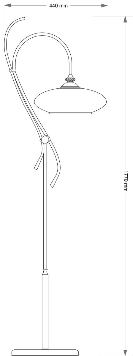 Торшер Kutek San Marino Shade SAN-LS-1(Z)CR в #REGION_NAME_DECLINE_PP#