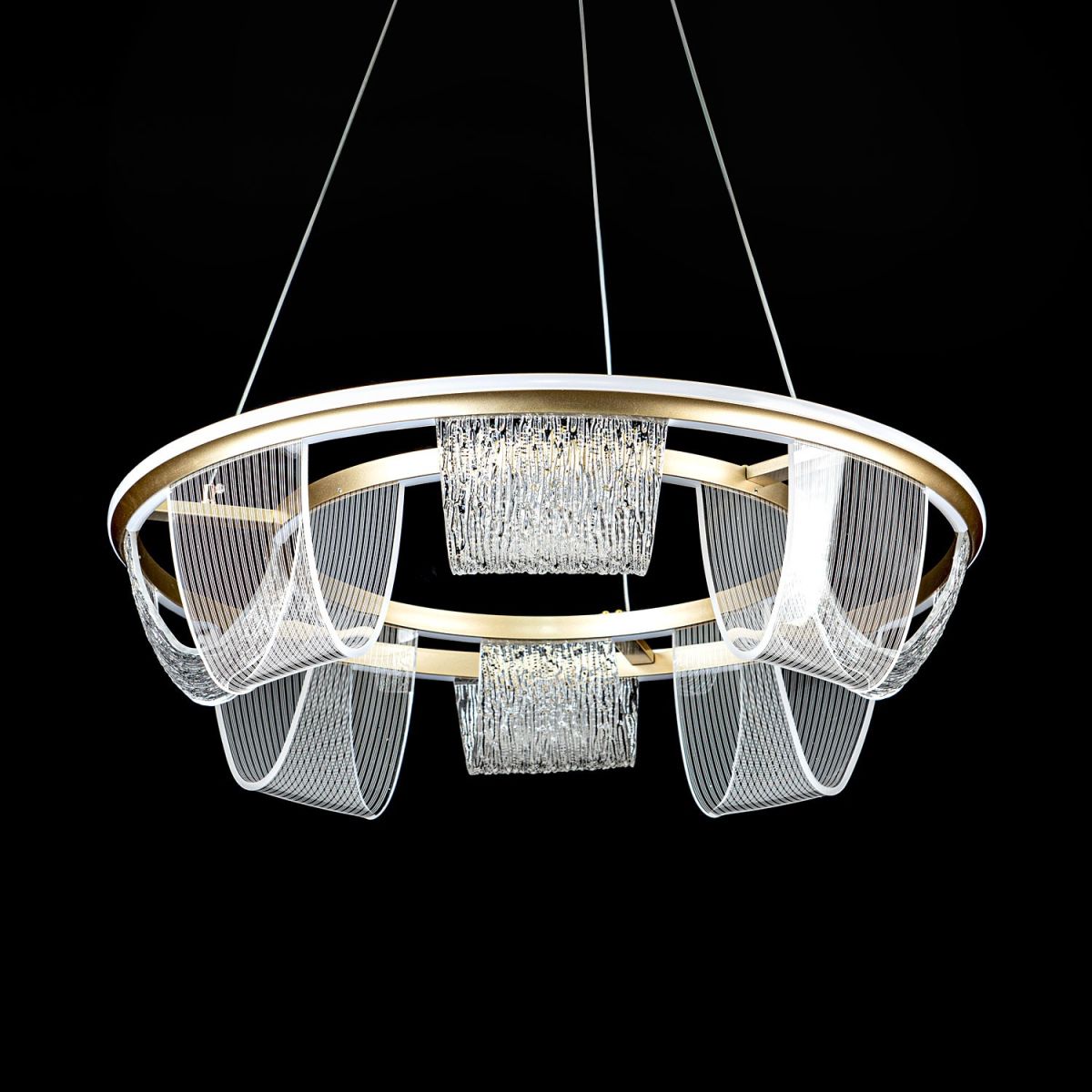 Подвесная люстра LED4U L7706-630 GD в Санкт-Петербурге