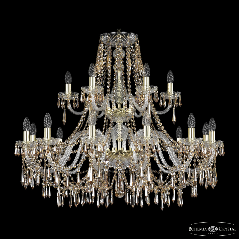 Подвесная люстра Bohemia Ivele Crystal 1403/12+6/360/2d G R721 в Санкт-Петербурге