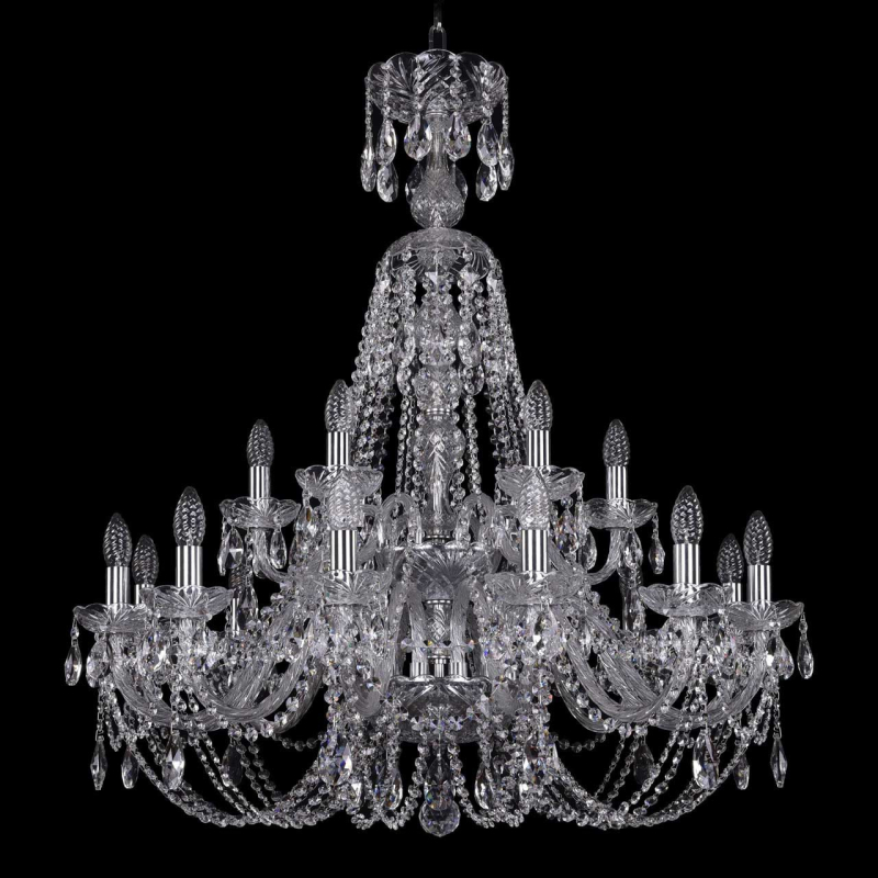 Подвесная люстра Bohemia Ivele 1406/12+6/300/XL-95/2d/Ni в Санкт-Петербурге