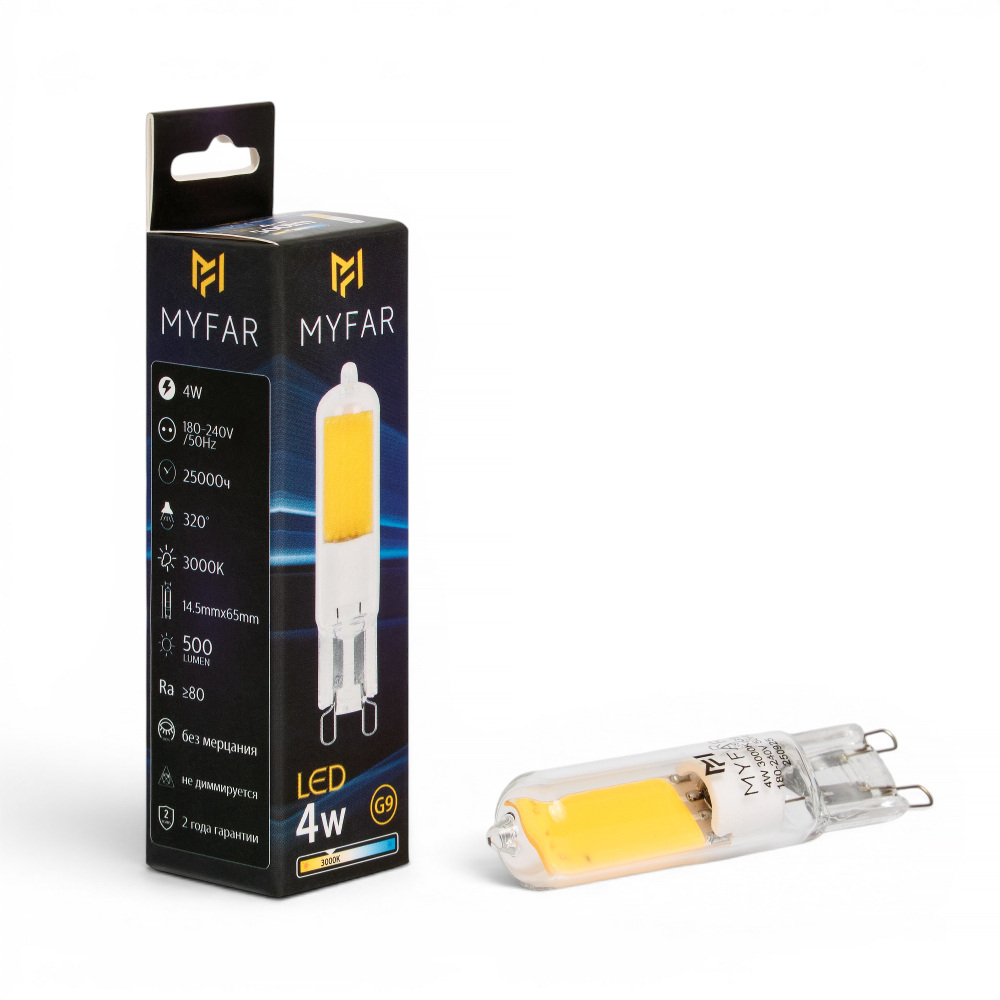 Лампа светодиодная Myfar Базис G9 MB1101G9-4W3K в Санкт-Петербурге