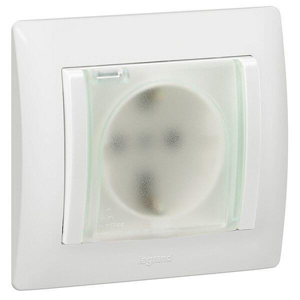 Розетка 2К+3 Legrand Galea Life 16A 250V с/з с крышкой винтовой зажим IP44 белая 775924 в Санкт-Петербурге