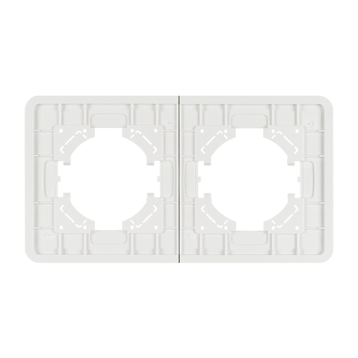 Рамка на 2 поста стеклянная Arlight FRM-OMALI-GS-2-WH 049692 в Санкт-Петербурге