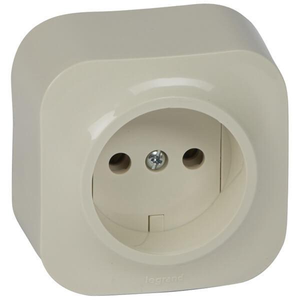 Розетка 2К Legrand Quteo 16A 250V б/з слоновая кость 782240 в Санкт-Петербурге